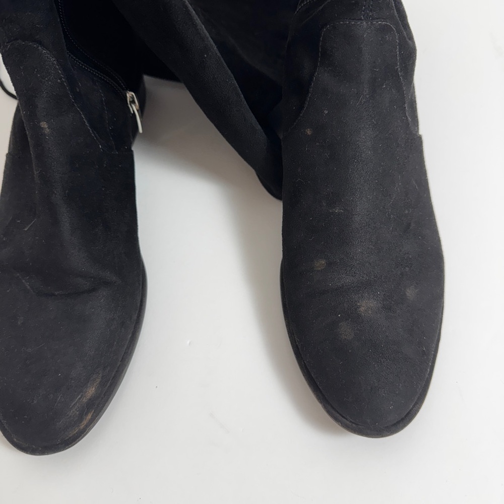 Marc Fisher Black tall suede boots size 9 - Picture 5 of 6